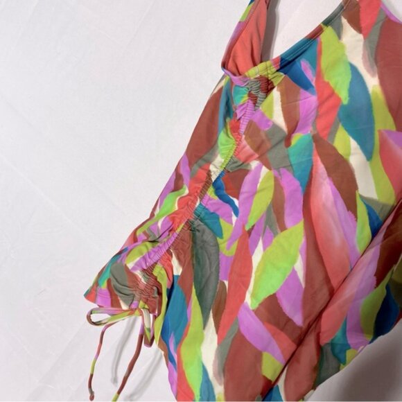 5/$25 George Colourful Print Tankini Bikini Top Swim Top XXL - Picture 7 of 10